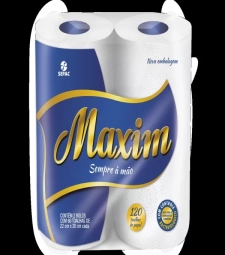 Imagem de capa de Papel Toalha Maxim 12 X 2 Rolos (60 Folhas)