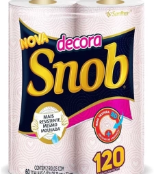 Imagem de capa de Papel Toalha Snob 12 X C/2 Decora 19cm X 22cm