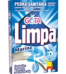 Imagem de capa de Pedra Sanitaria Gota Limpa 12 X 35g Marine