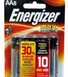 Imagem de capa de Pilha Energizer Max +power 12 X 8un Aa Pequena