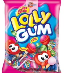 Imagem de capa de Pirulito C/chicle Lolly Gum 600g Cereja