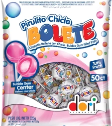 Imagem de capa de Pirulito Chicle Dori Bolete 400g Tutti-frutti