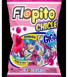 Imagem de capa de Pirulito Flopito Chic Giga 600g Cereja