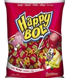 Imagem de capa de Pirulito Happy Bol C/chicle 600g Morango