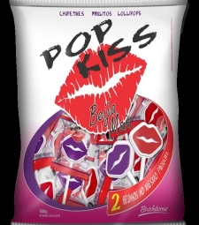 Imagem de capa de Pirulito Pop Kiss 500g Beija Mais Cereja