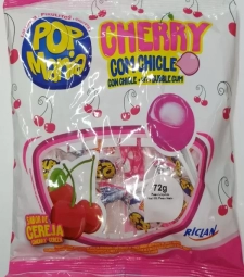 Imagem de capa de Pirulito Pop Mania 40 X 72g Cherry C/ Chicle