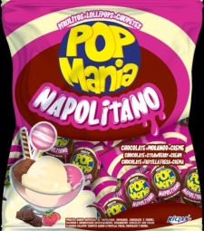 Imagem de capa de Pirulito Pop Mania 600g Napolitano