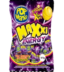 Imagem de capa de Pirulito Pop Mania Maxxi 672g Energy 