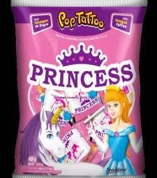 Imagem de capa de Pirulito Pop Tattoo 400g Princess Morango