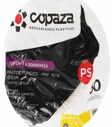 Imagem de capa de Pratos Descartaveis Copaza Liso 26 Cm Fundo 50 X 10 Unid. Branco