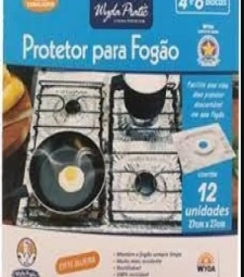 Imagem de capa de Protetor Para Fogao 4 E 6 Bocas 30 X 1un 27cm X 27cm