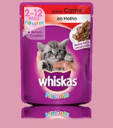 Imagem de capa de Racao Whiskas Sache Filhote 20 X 85g Carne