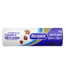 Imagem de capa de Saco Plastico Bompack Freezer 23cm X 38cm 3kg C/25un