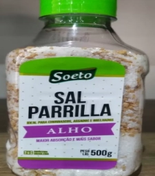 Imagem de capa de Sal Soeto 12 X 500g Parrilla Alho