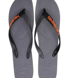 Imagem de capa de Sand. Havaiana Casual 35/36 Cinza Aco Preto