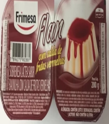 Imagem de capa de Sobremesa Flan Frimesa Bandeja 12 X 200g Baunilha/f. Verm.