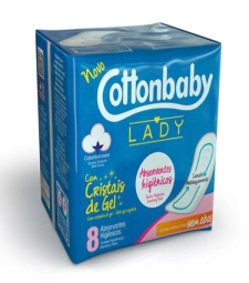 Imagem de capa de Abs. Cottonbaby Lady 12 X 8 Unid. S/abas Normal