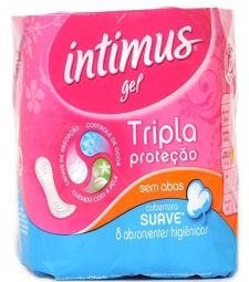 Imagem de capa de Abs. Intimus Gel 12 X 8 Unid. S/abas Cobert. Suave